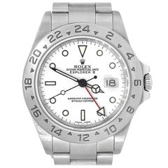 Retro Rolex 16570 Explorer II White Dial Watch
