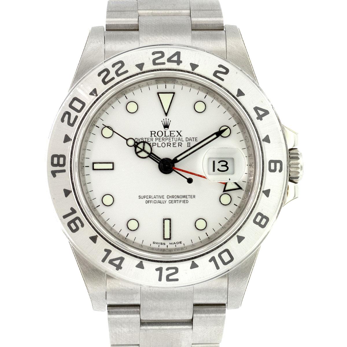 Rolex 16570 Explorer II White Polar Dial Watch 1