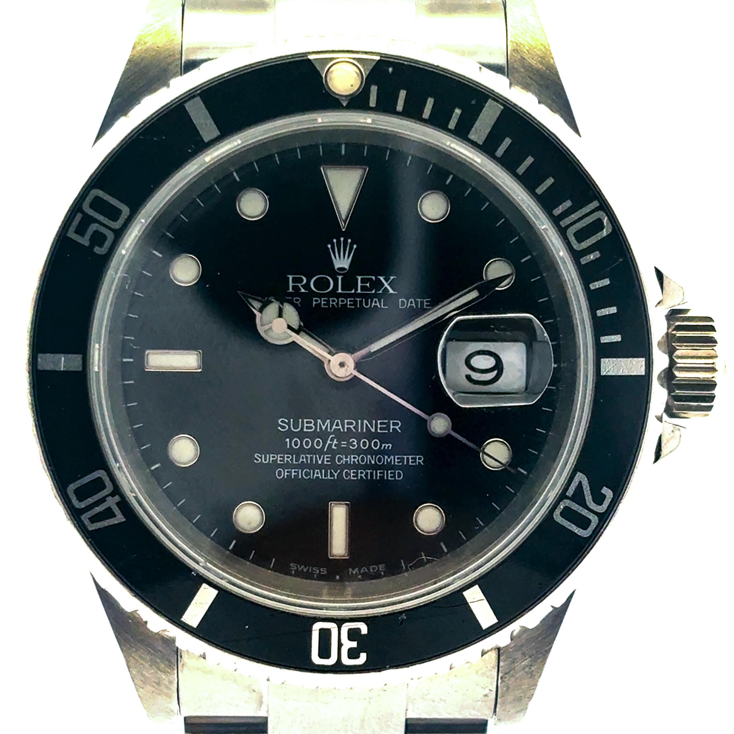 Rolex 16610 Submariner Black Dial and Black Bezel Watch

This Rolex 16610 Submariner Watch is in excellent condition and is ready to ship!

Brand: Rolex
Model: Submariner
Reference Number: 16610
Serial: 