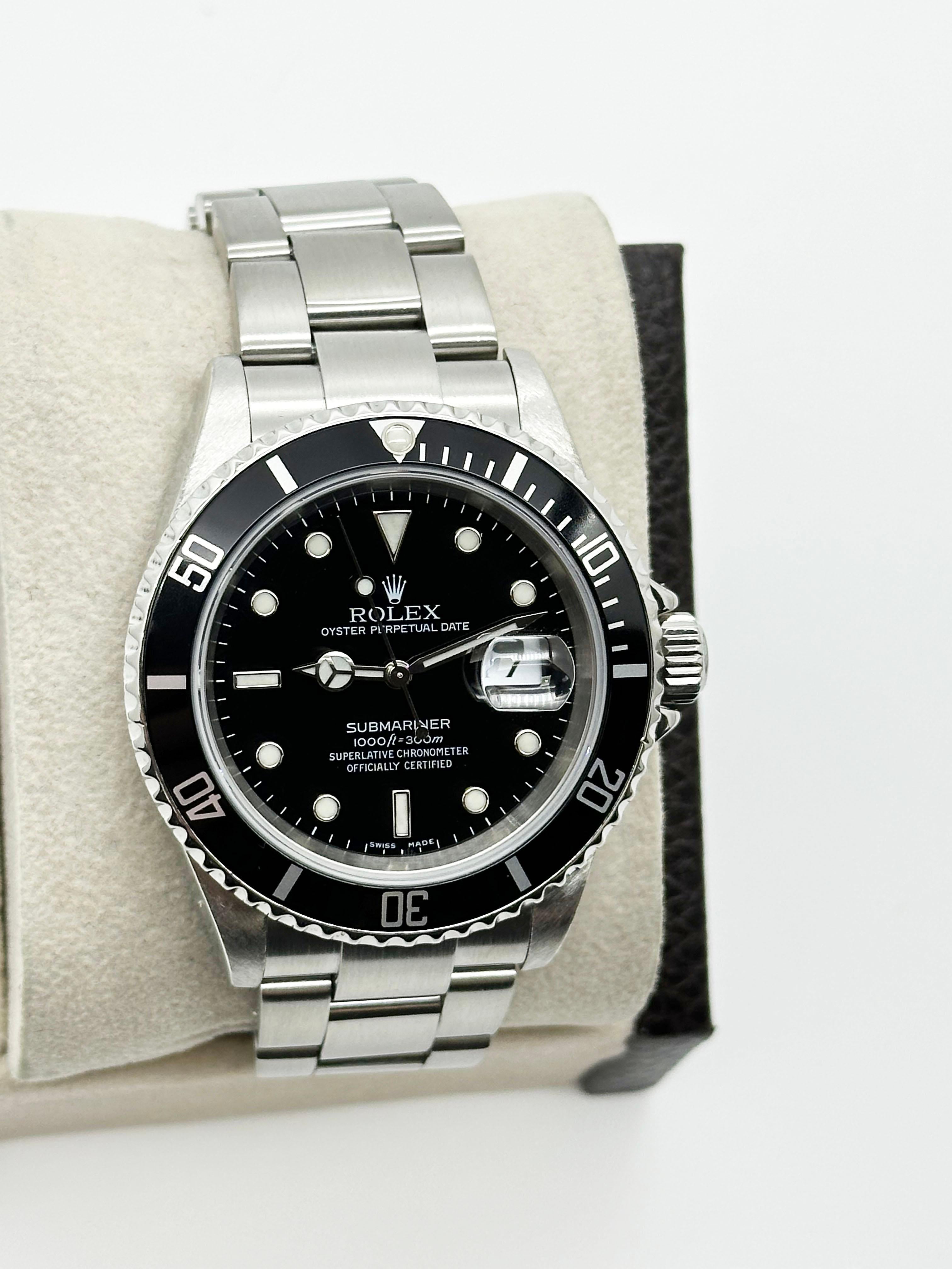 Rolex 16610 Submariner Date Quadrante Nero Acciaio Inox 2005 Carta Scatola 1