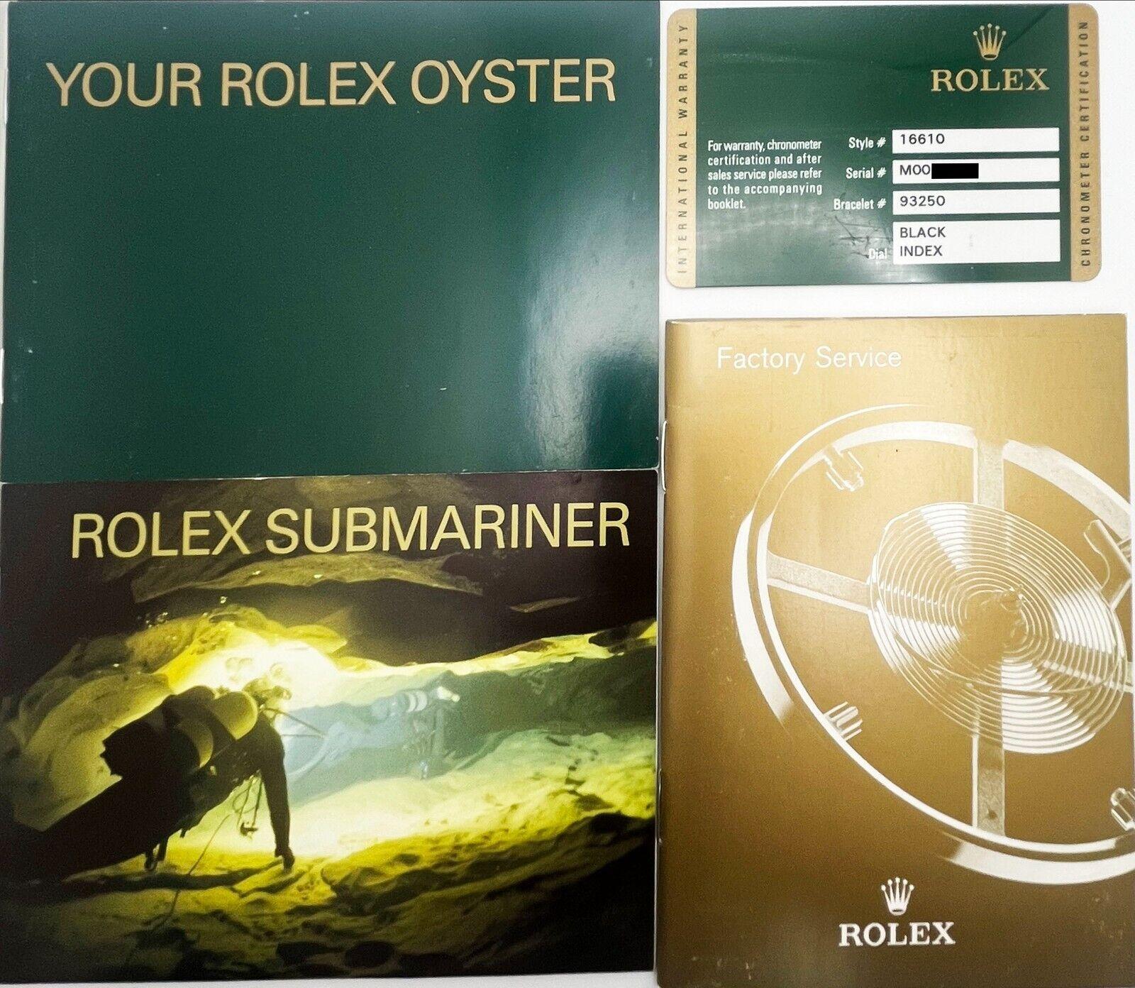 Rolex 16610 Submariner Date M Series Schwarzes Zifferblatt Edelstahl 2007 Box Papiere 6