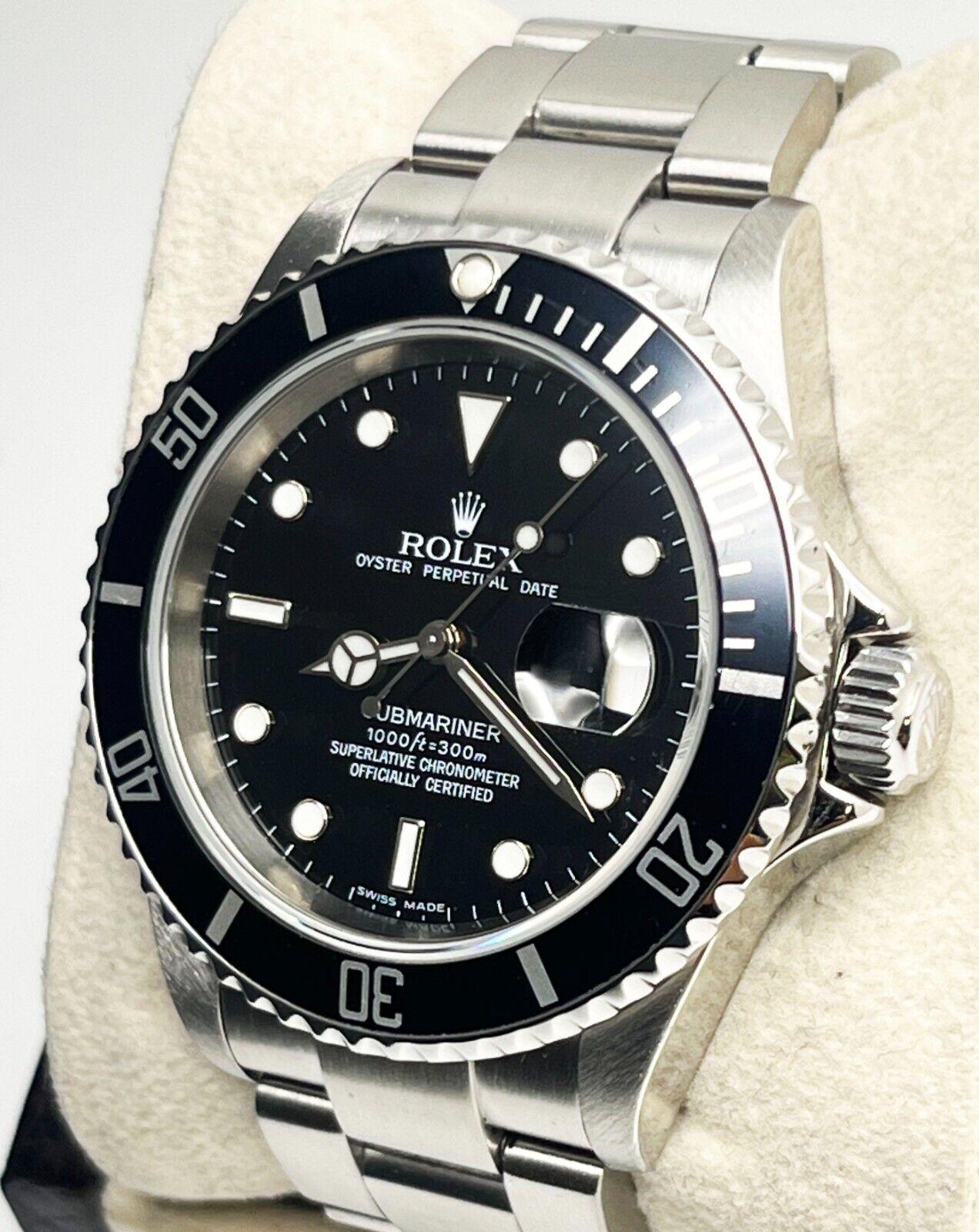 Rolex 16610 Submariner Date M Series Schwarzes Zifferblatt Edelstahl 2007 Box Papiere 2