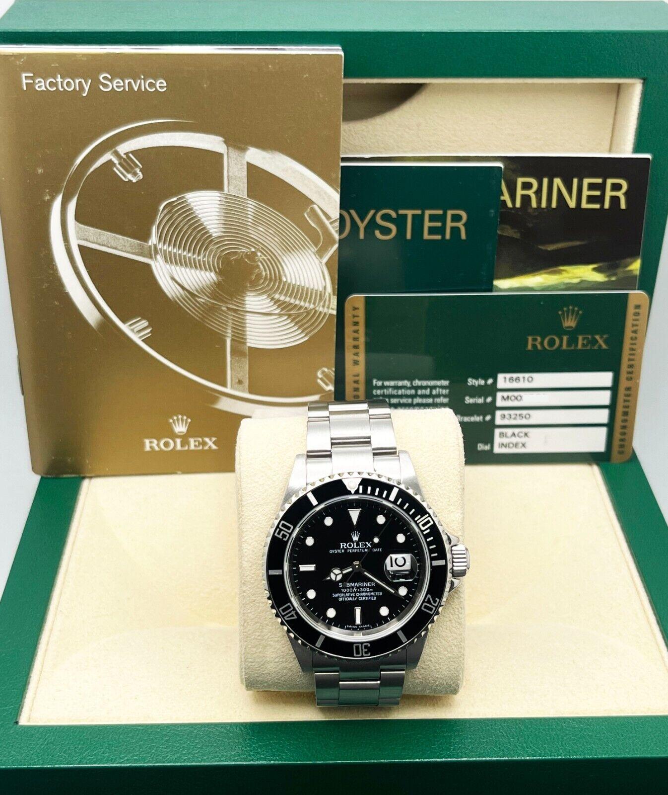 Rolex 16610 Submariner Date M Series Schwarzes Zifferblatt Edelstahl 2007 Box Papiere 5