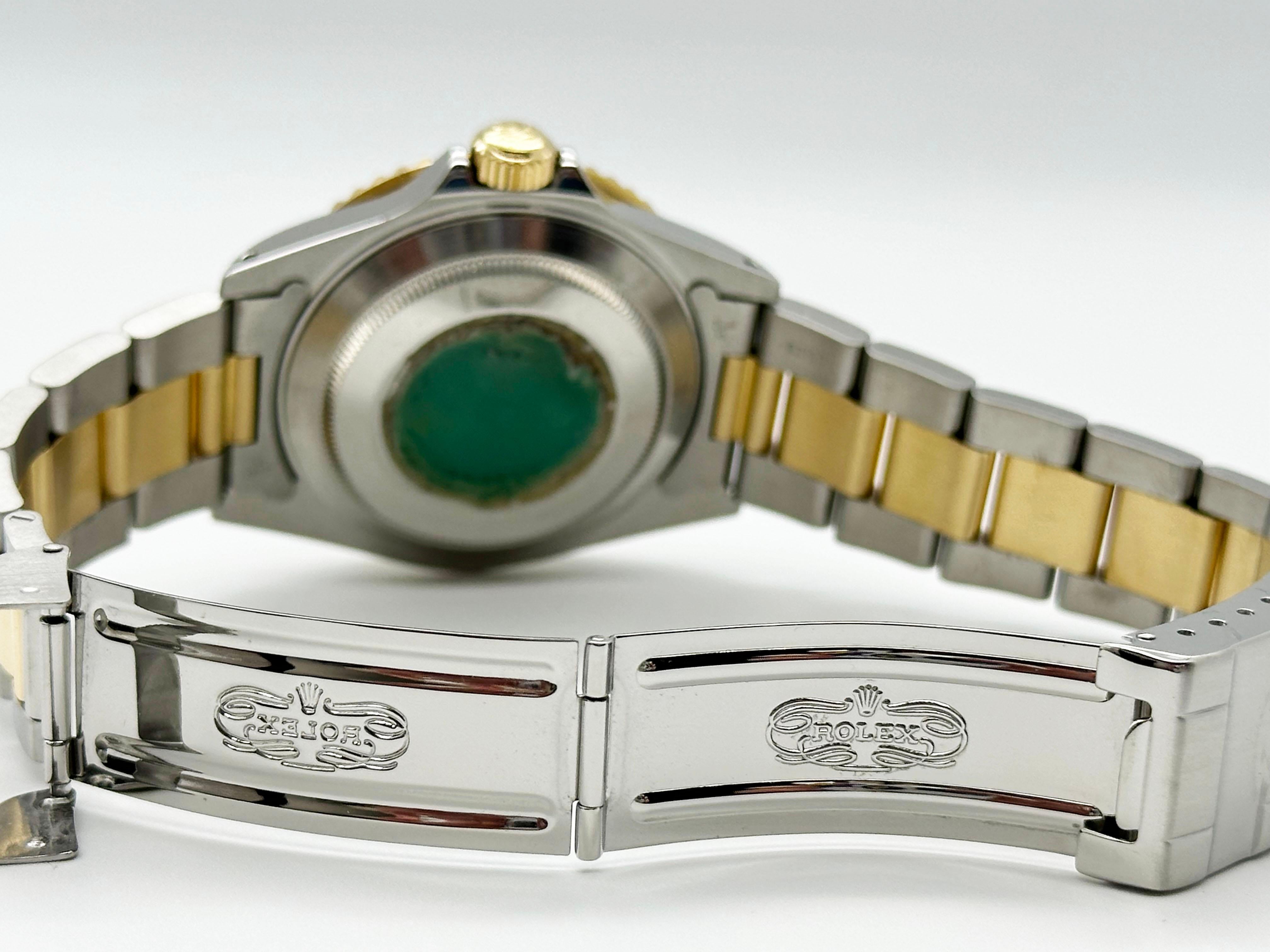 Rolex 16613 Submariner 18K Gelbgold Edelstahl Schwarz 40mm 2