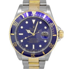 Rolex 16613 Submariner Blue Bezel Blue Dial Watch