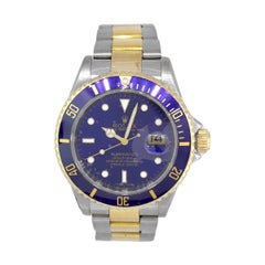 Used Rolex 16613 Submariner Blue Bezel Blue Dial Watch