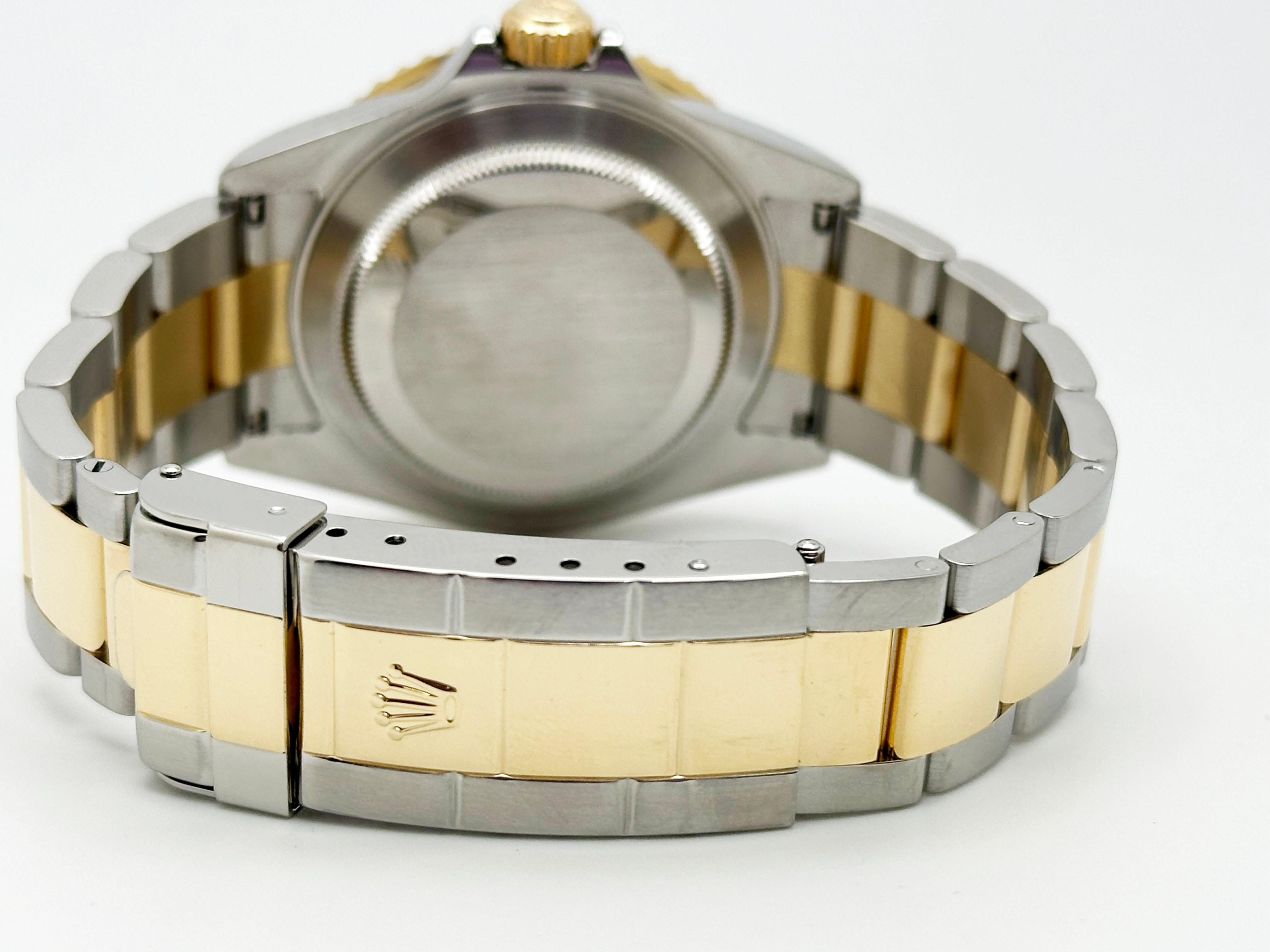 Rolex 16613 Submariner Serti Dial 18K Yellow Gold Stainless Steel Box Paper 2004 2