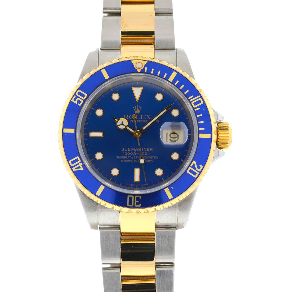 Rolex 16613 Two-Tone Submariner Blue Dial Men's Watch