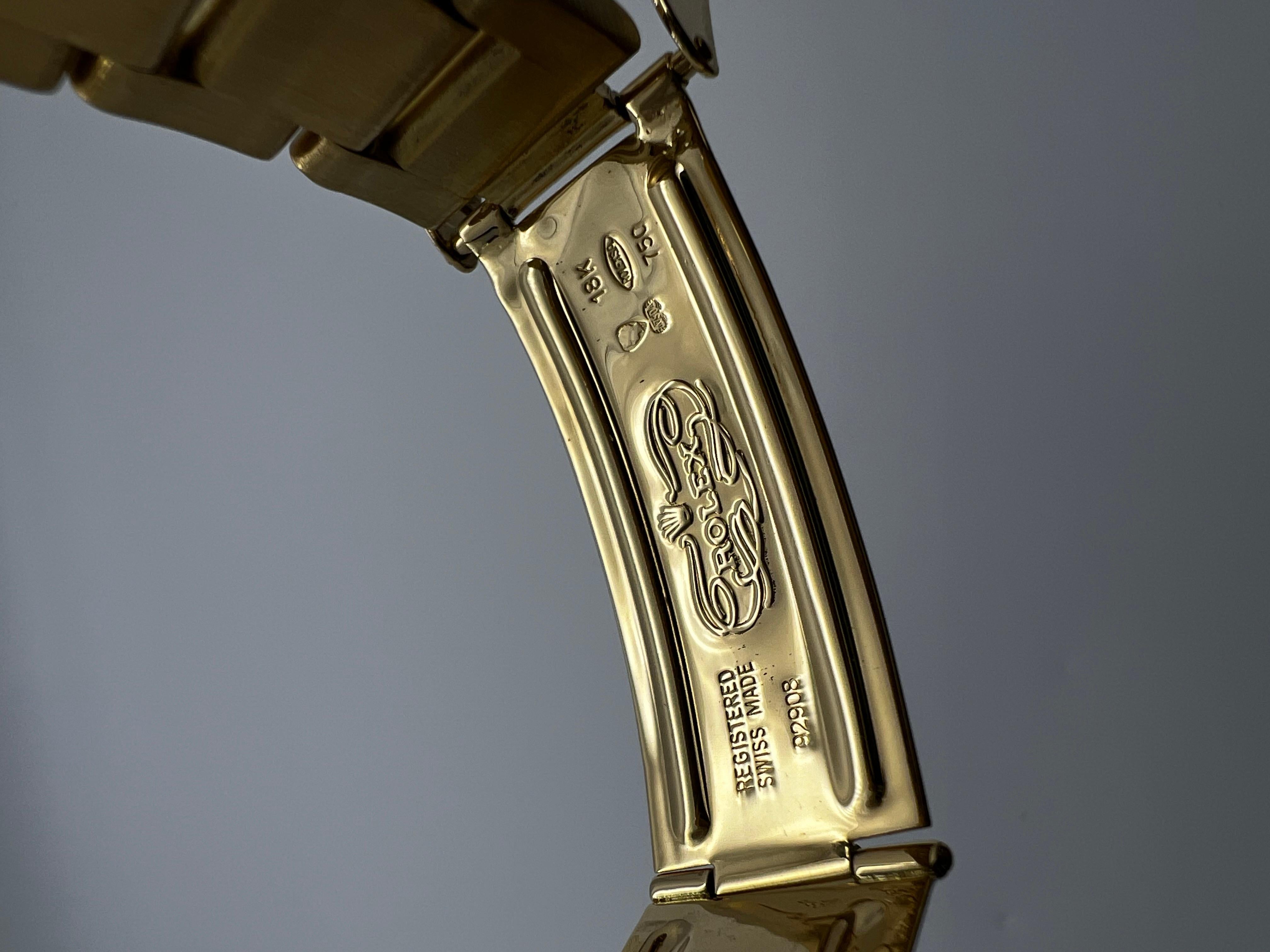 Rolex Submariner 16618 Blue Dial 18K Yellow Gold Original Box 7