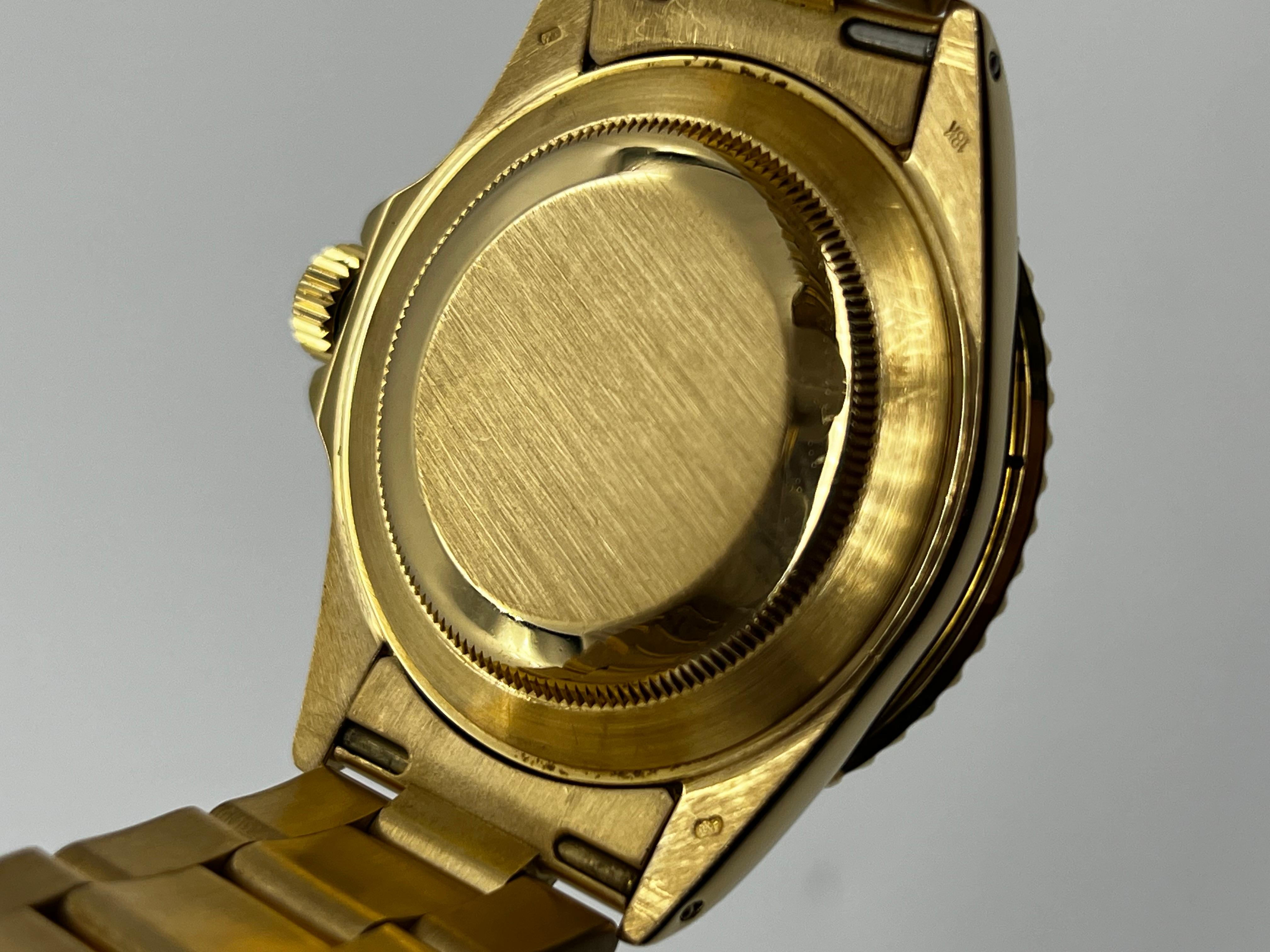 Rolex Submariner 16618 Blue Dial 18K Yellow Gold Original Box 8