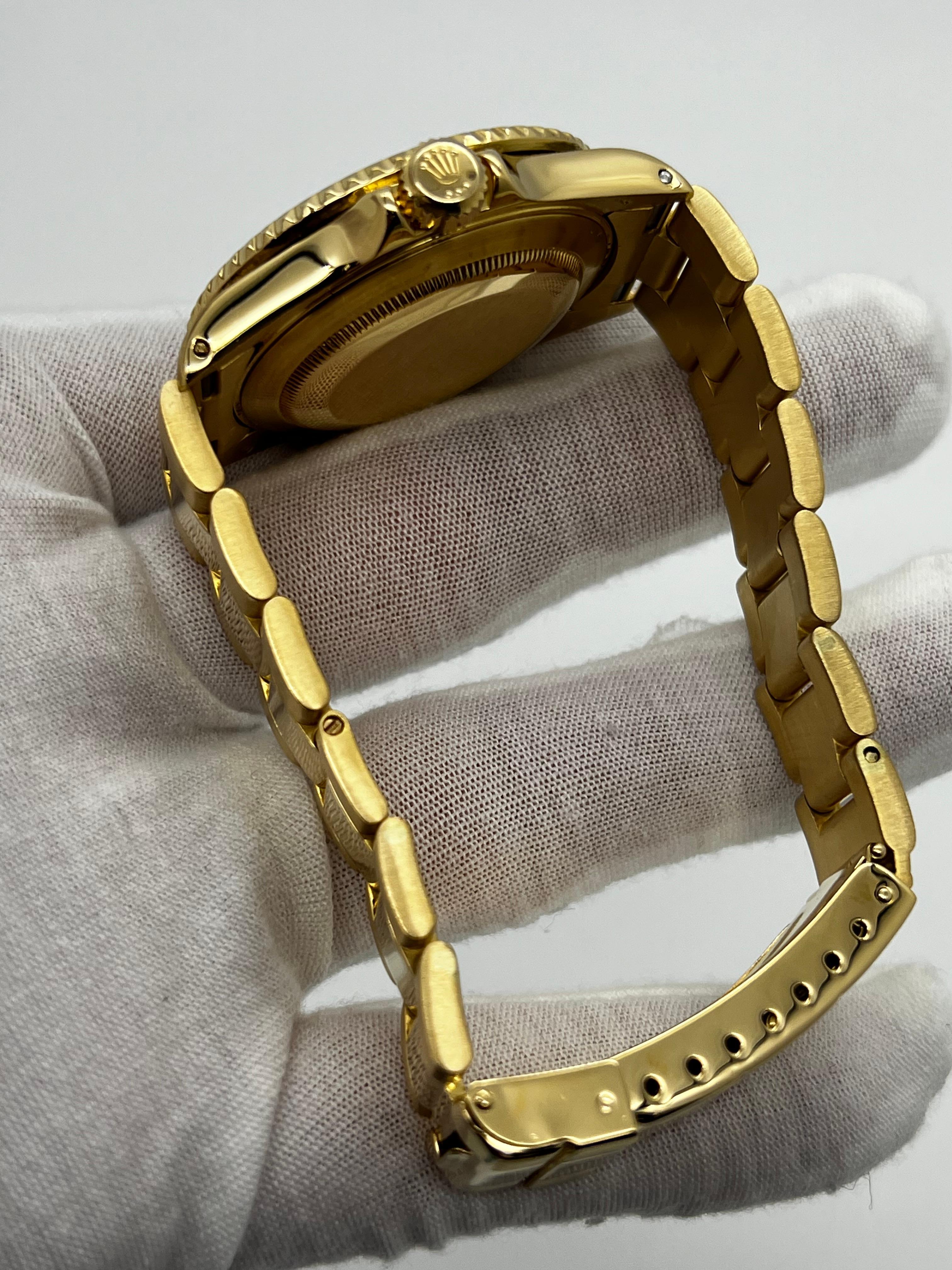 Rolex Submariner 16618 Blue Dial 18K Yellow Gold Original Box 5