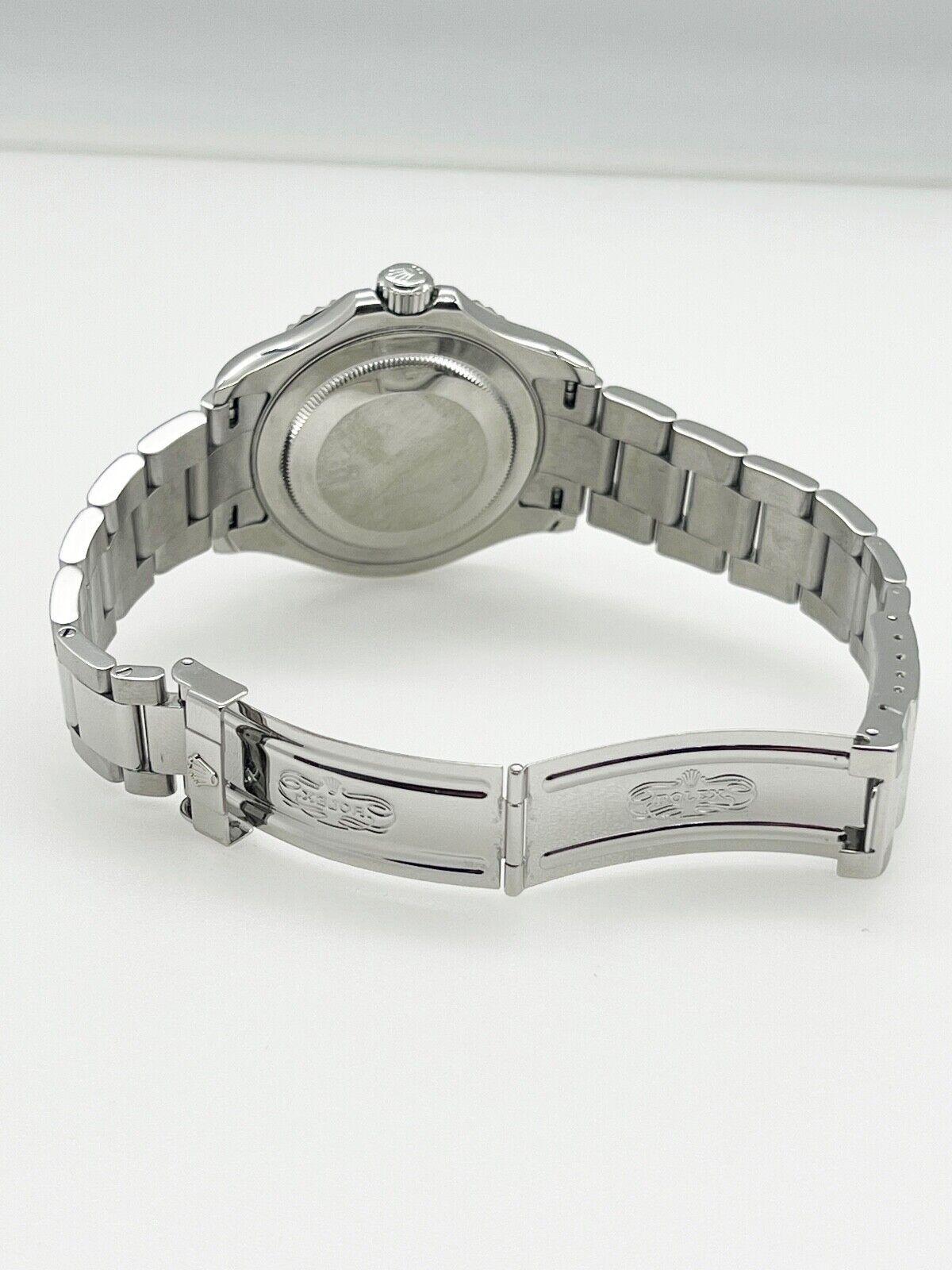 Rolex 16622 Yacht Master Platinum Dial Platinum Stainless Steel Box Papers 2