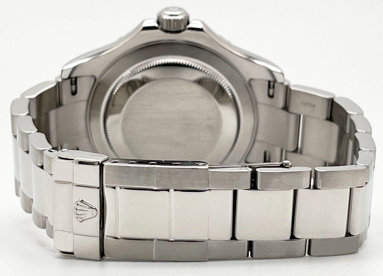 Rolex 16622 Yacht Master Platinum Dial Platinum Stainless Steel Box Papers 2