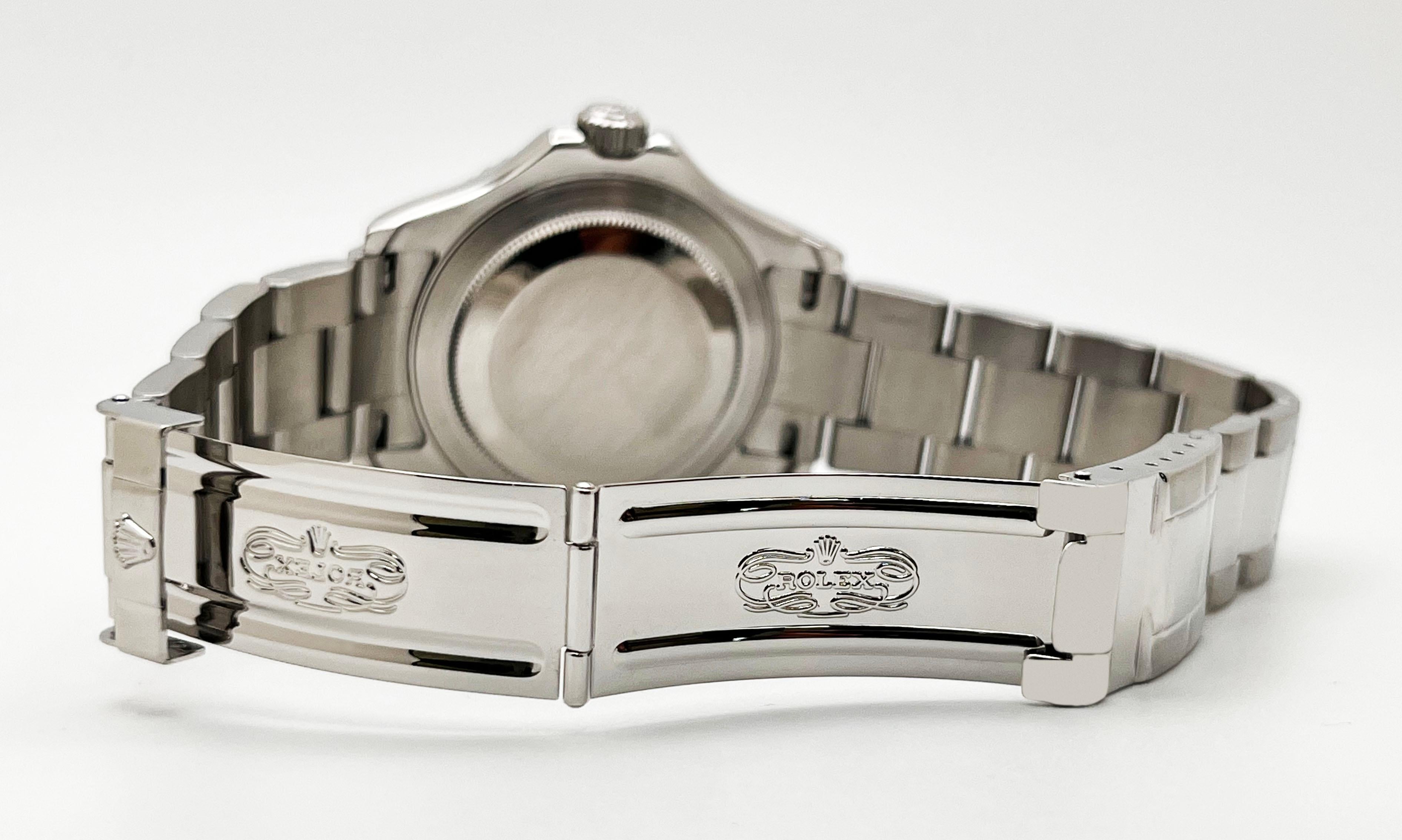 Rolex 16622 Yacht Master 40mm Platin Edelstahl Box Service Card 3