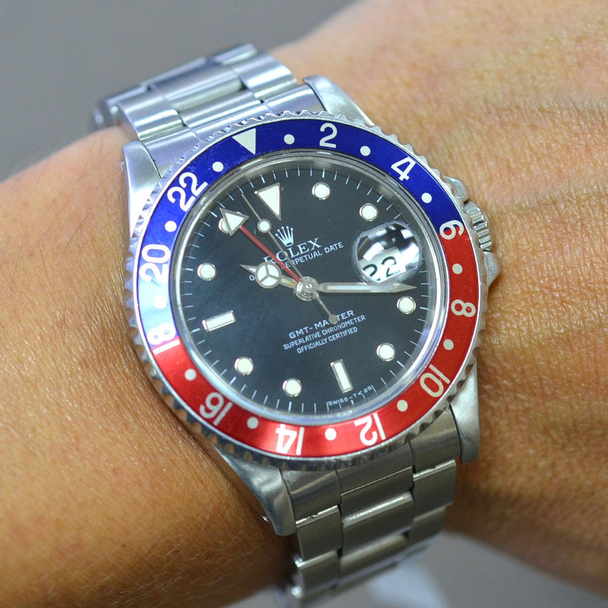 Rolex 16700 GMT-Master Pepsi Stainless Steel Automatic Watch 4