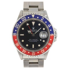 Rolex 16700 GMT-Master Pepsi Montre automatique en acier inoxydable