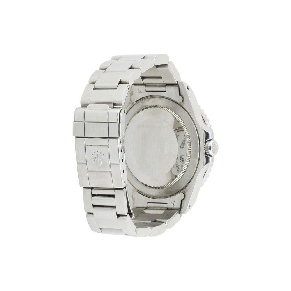 Women's or Men's Rolex 16700 GMT-Master Stainless Steel Black Dial Watch For Sale