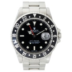 Rolex 16700 GMT-Master Stainless Steel Black Dial Watch