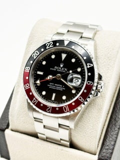 Rolex 16710 GMT Master II Coke Red and Black Stainless Steel