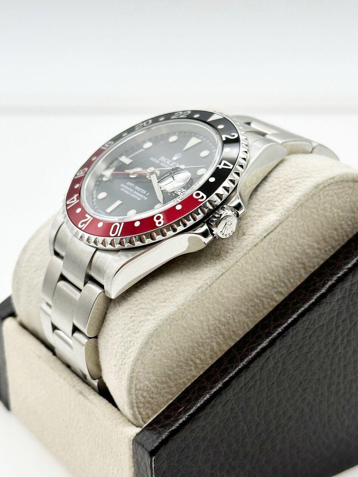 Rolex 16710 GMT Master II Coke Red and Black Stainless Steel 1