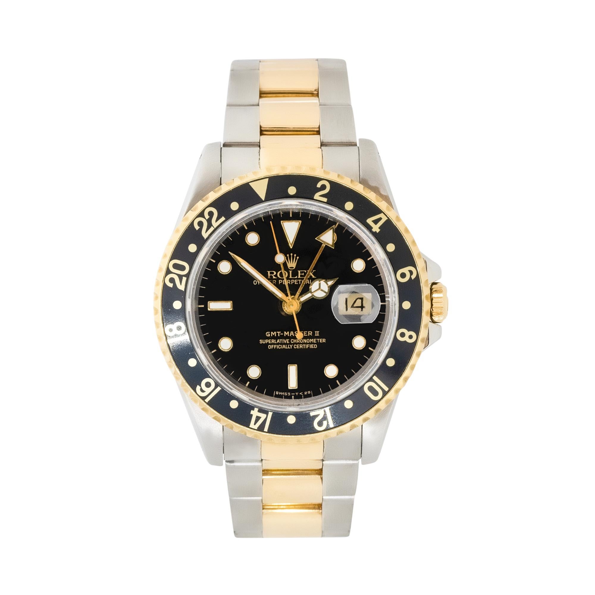 Brand: Rolex
Model: GMT-Master II
MPN: 16713
Serial: 