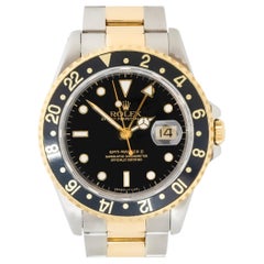 Rolex 16713 GMT-Master II Two Tone Black Dial Watch in Stock