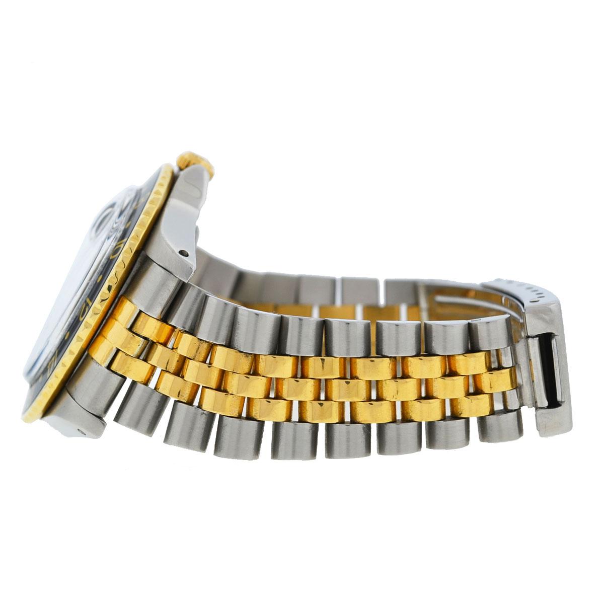 Men's Rolex 16753 Nipple Dial Two-Tone GMT-Master Jubilee Bracelet Watch