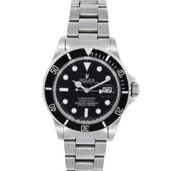 Rolex 16800 Stainless Steel Black Dial Submariner Gents Wristwatch