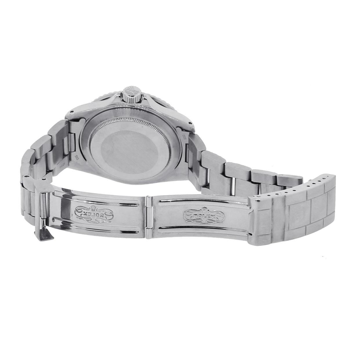 Men's Rolex 16800 Stainless Steel Black Dial Submariner Gents Wristwatch