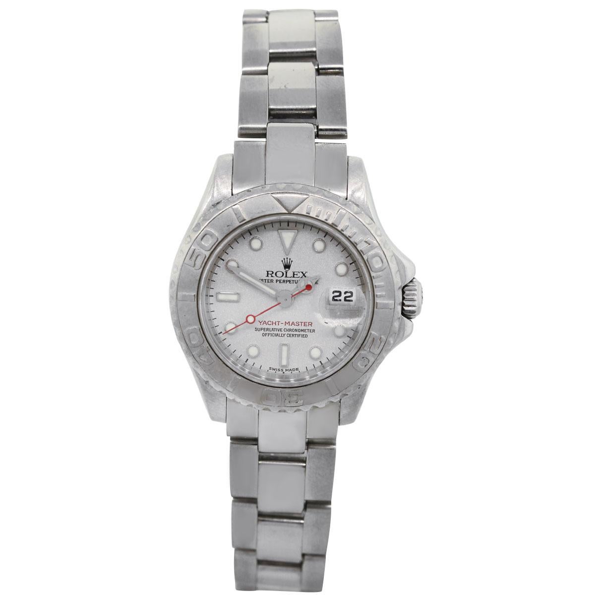 Rolex 169622 Yacht-Master Platinum and Stainless Steel Ladies Watch For Sale 1