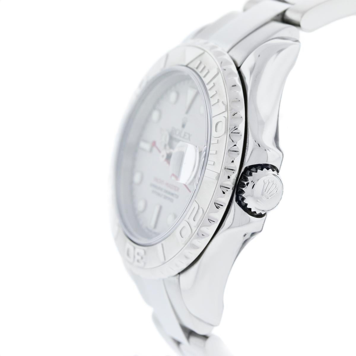 Rolex 169622 Yacht-Master Platinum and Stainless Steel Ladies Watch For Sale 2