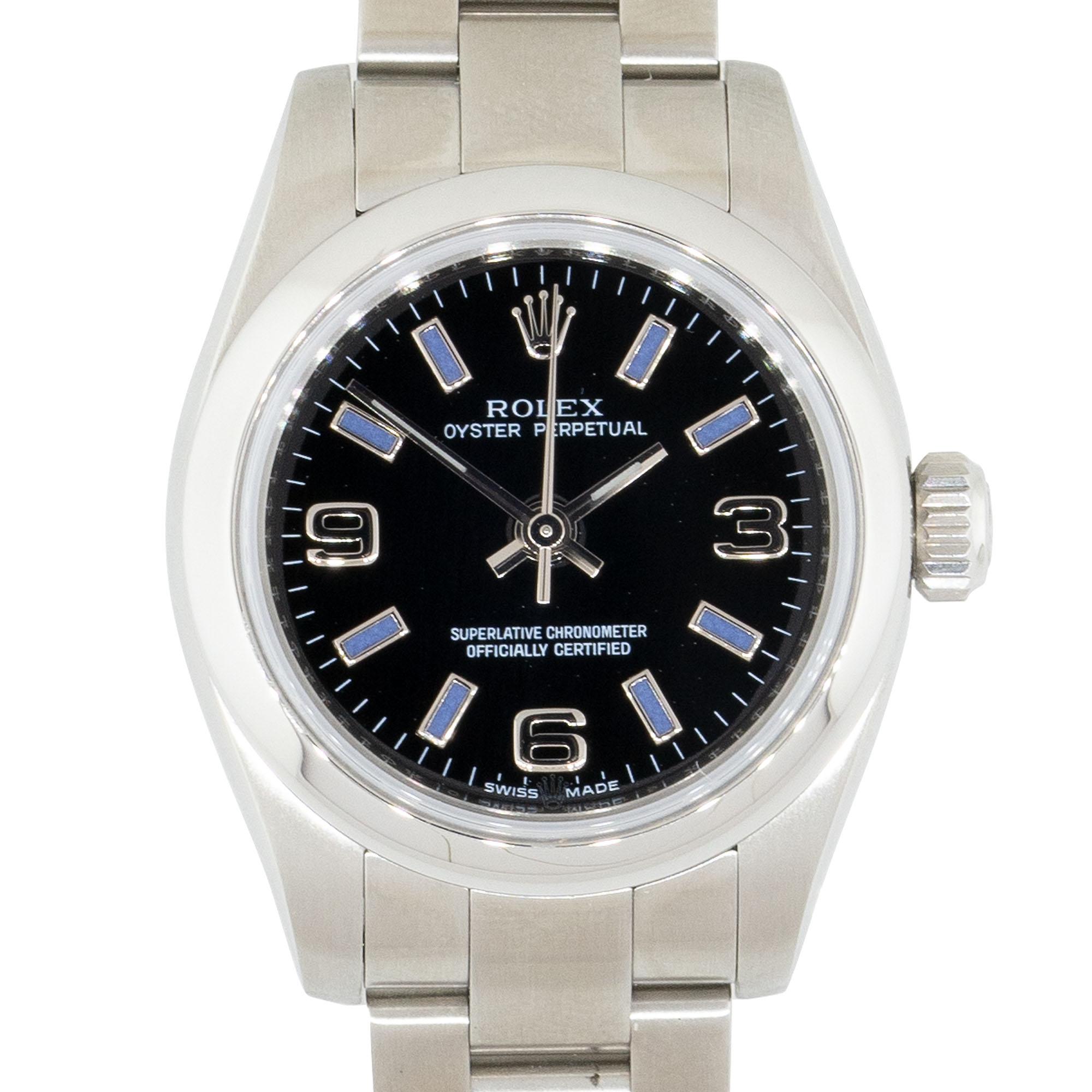 Rolex 176200 Datejust Stainless Steel Black Semi Arabic Dial Watch

This beautiful Rolex 176200 Datejust Watch is in excellent condition and is ready to ship!

Brand: Rolex
MPN: 176200
Model: Datejust
Case Material: Stainless steel
Case Diameter: