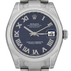 Rolex 178240 Datejust Blue Roman Dial Watch
