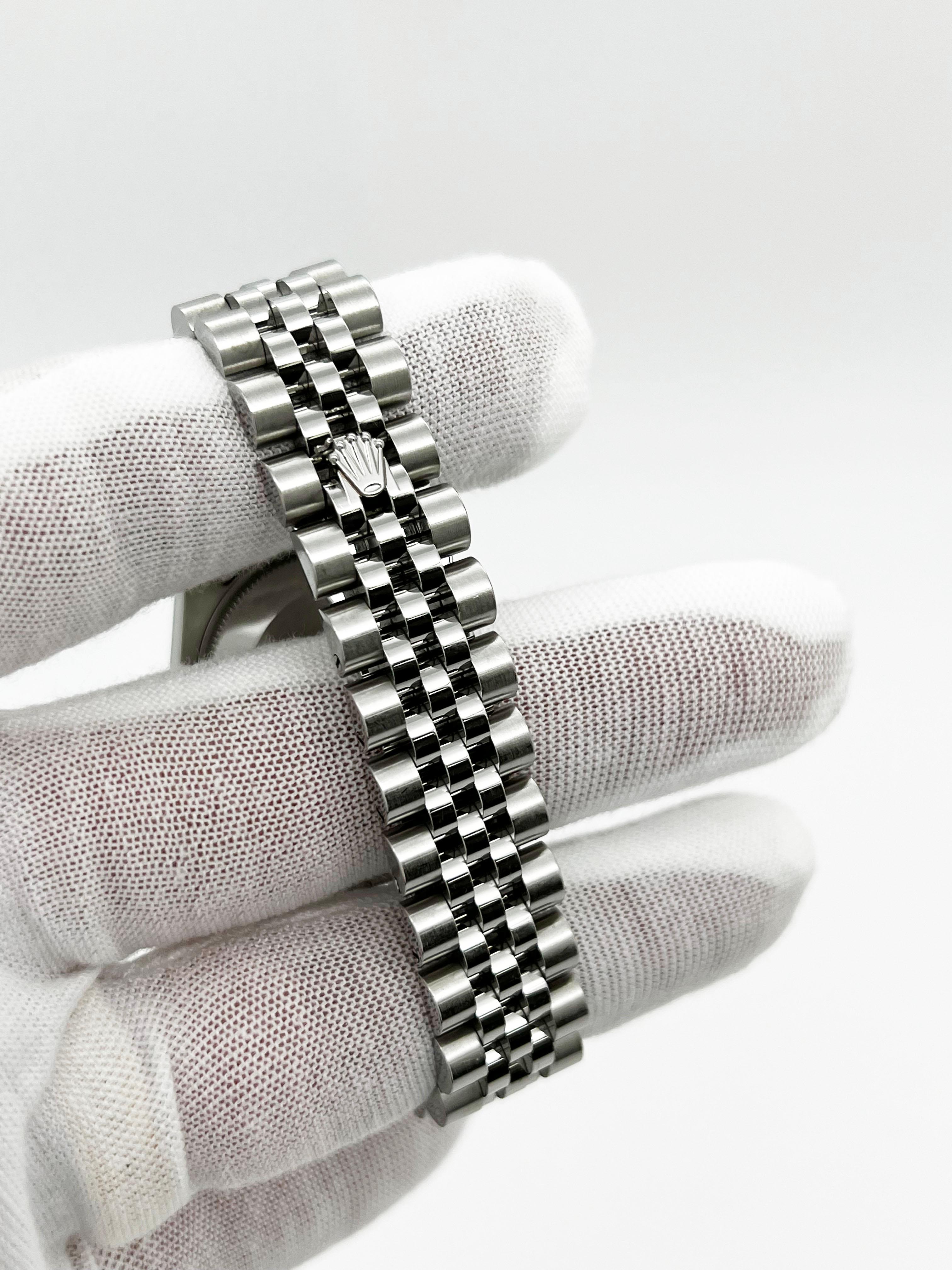 Rolex 178274 Datejust 31mm Silber-Diamant-Zifferblatt 18K Gold & Stahl Box Papier 2019 2