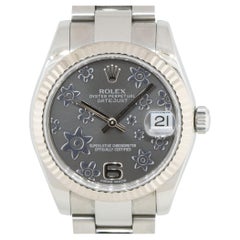 Rolex 178274 Datejust 31mm Stainless Steel Floral Dial Watch