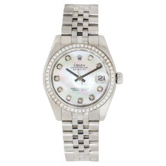 Rolex 178274 Datejust Stainless Steel Mother of Pearl Diamond Watch