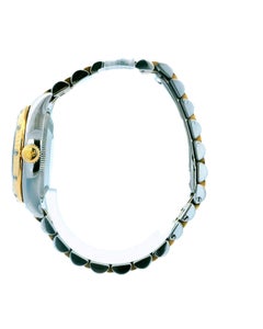 Rolex 178313 Midsize Yellow Gold Steel MOP Diamond Ladies Watch Box & Papers