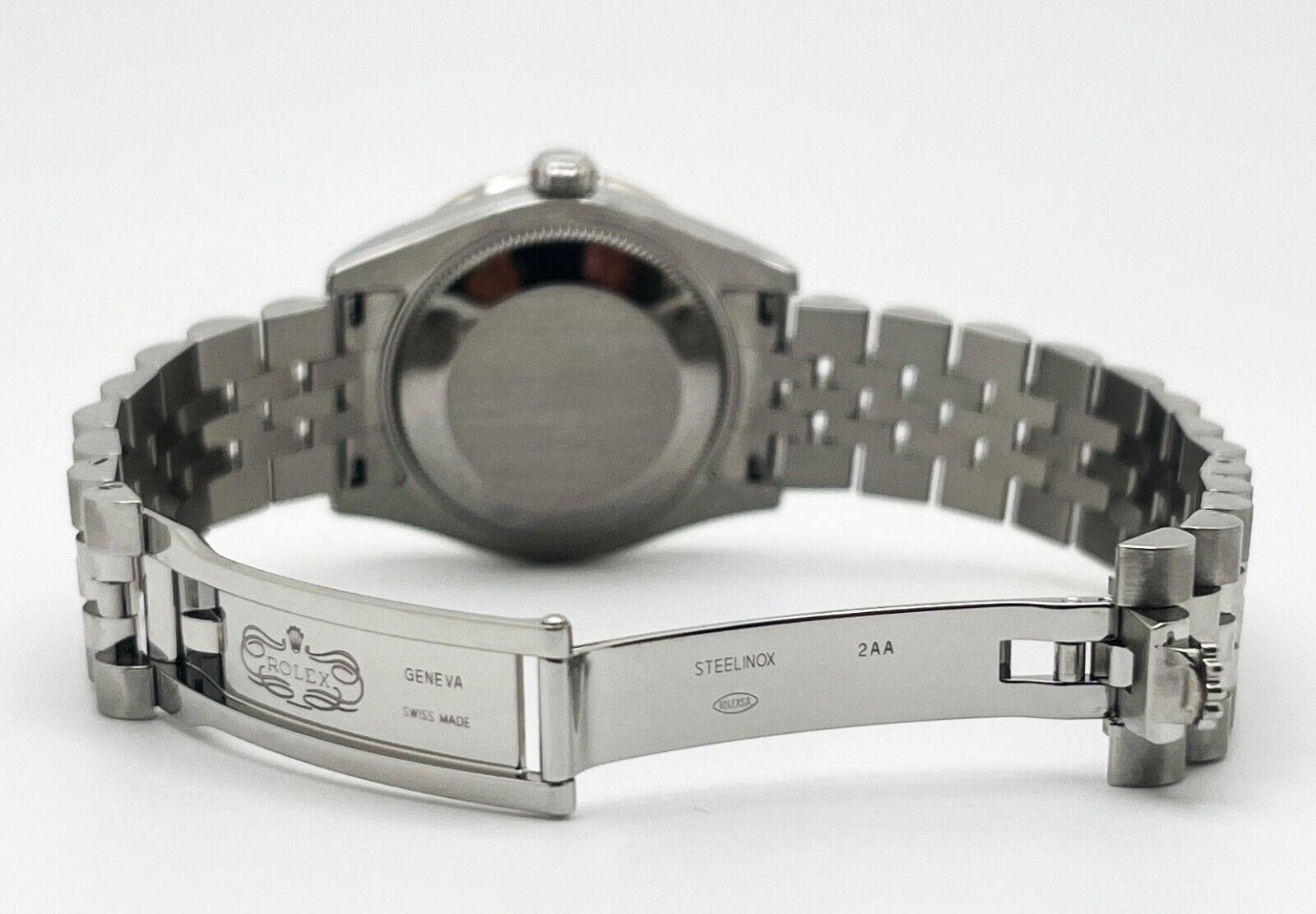 Rolex 178384 Datejust Midsize 31mm Factory MOP Diamant Cadran et lunette Acier en vente 1