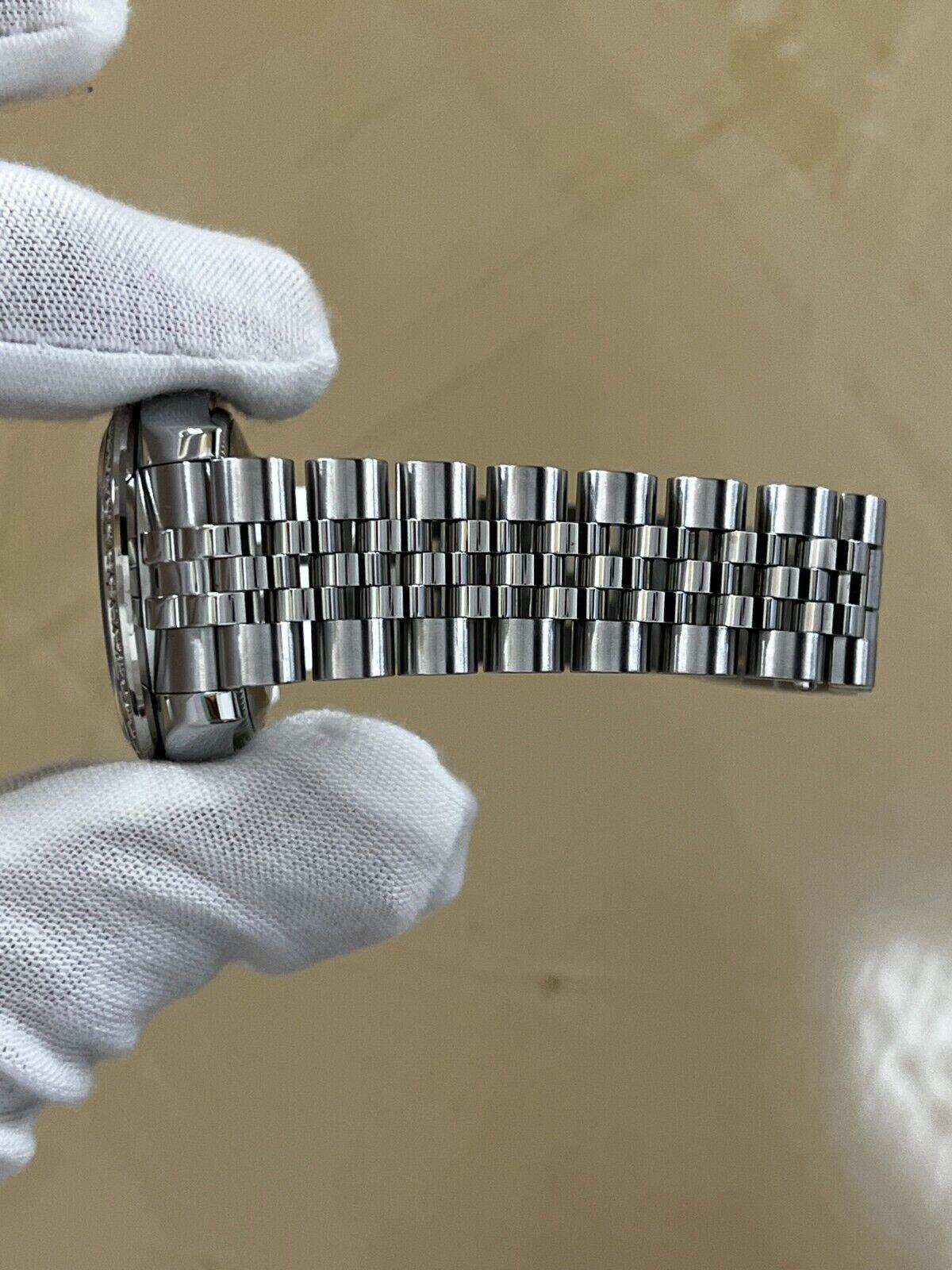 Rolex 178384 Datejust Midsize 31mm Tahitian MOP Diamant Zifferblatt Stahl Box Papier im Angebot 2