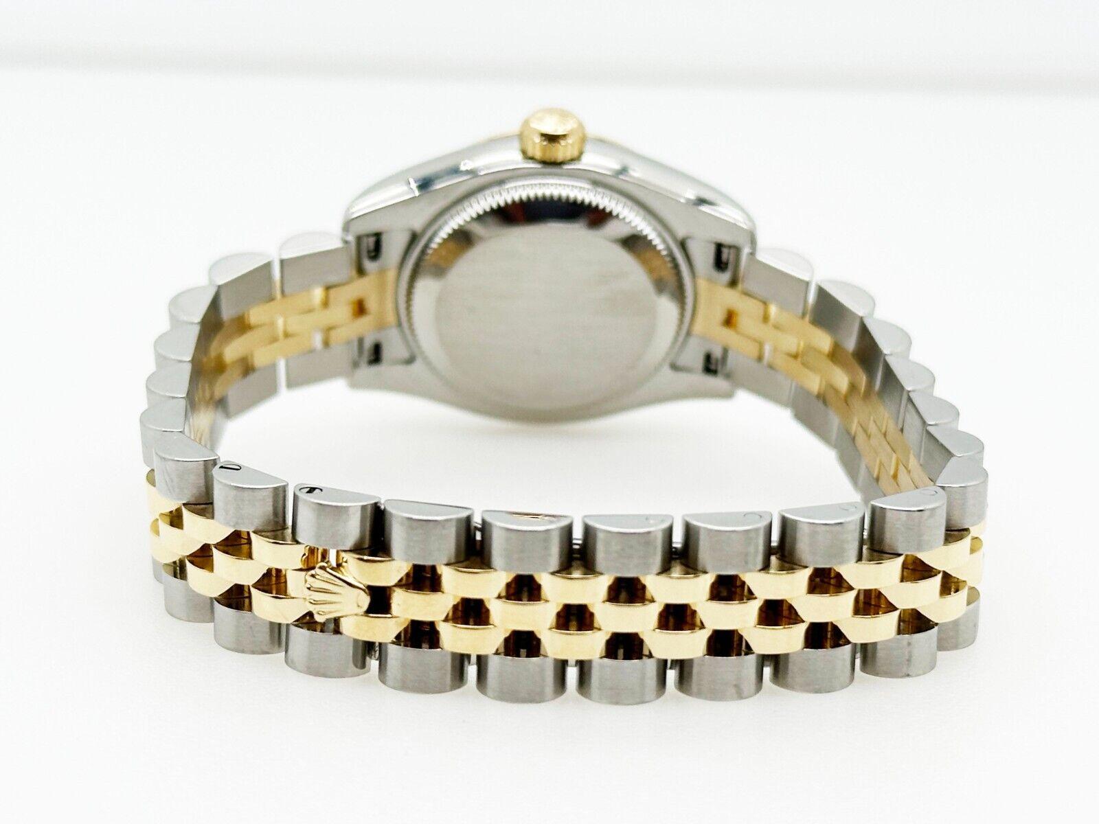 Rolex 179163 Damen Datejust Roman Zifferblatt 18K Gelbgold Stahl Box Papier 1