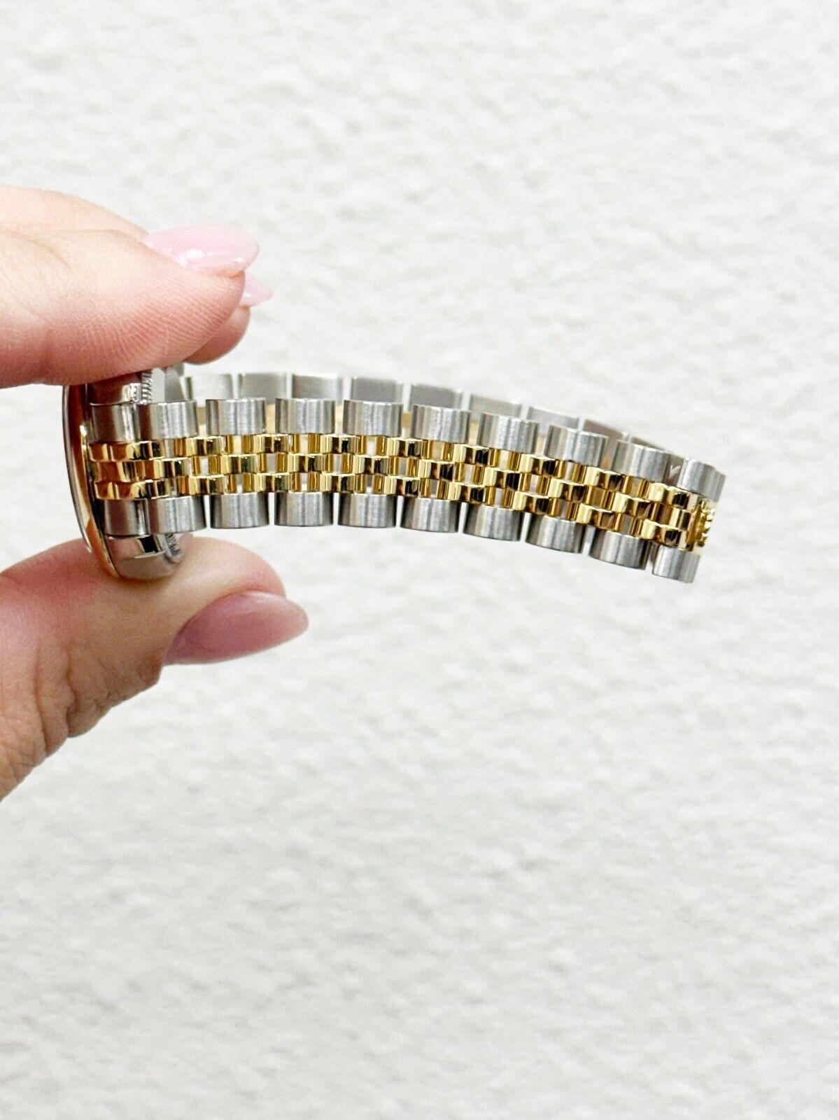 Rolex 179163 Damen Datejust Roman Zifferblatt 18K Gelbgold Stahl Box Papier 3