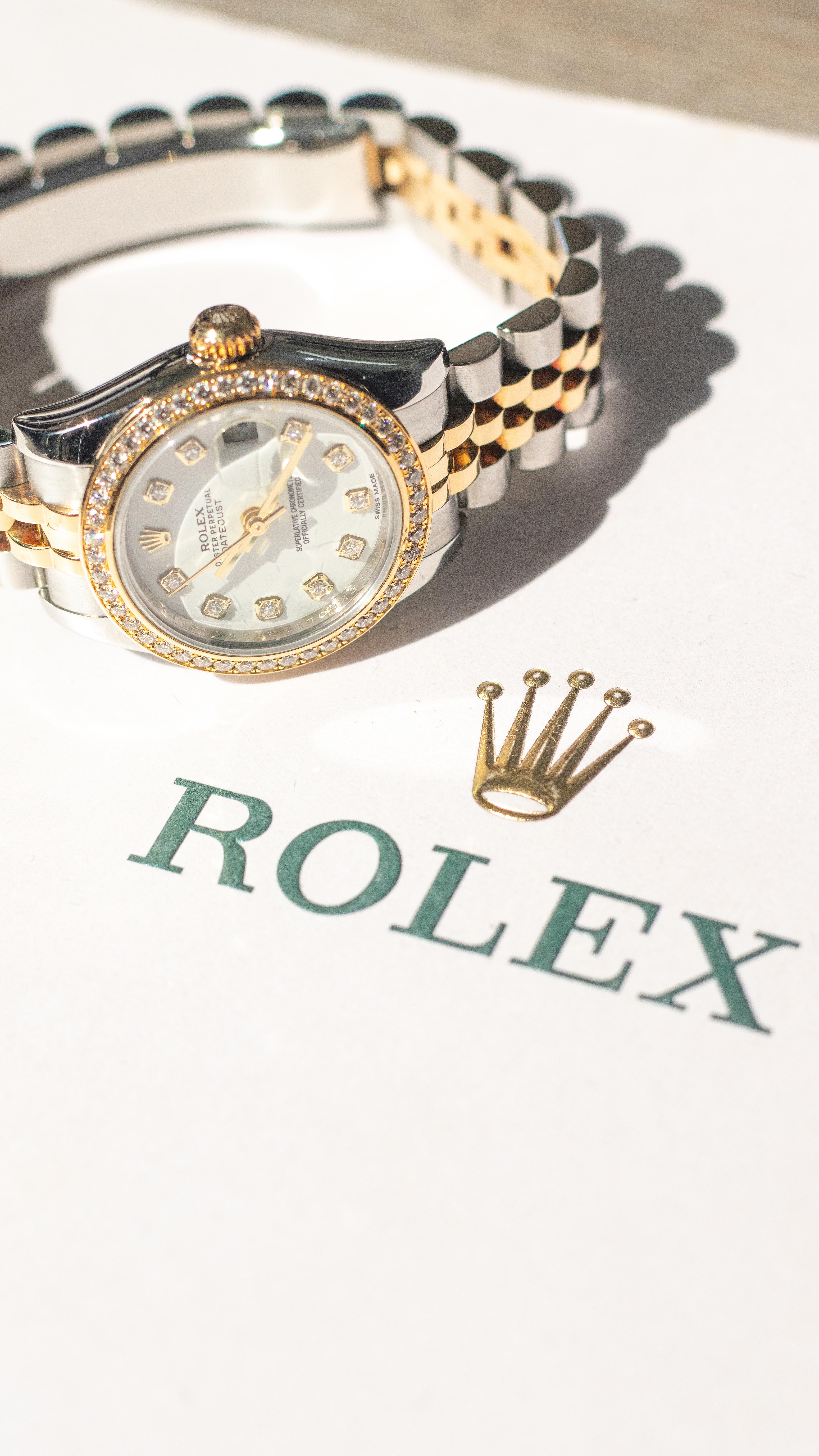 Rolex 179383 Datejust 26mm Two Tone Ladies Watch In Excellent Condition For Sale In Boca Raton, FL