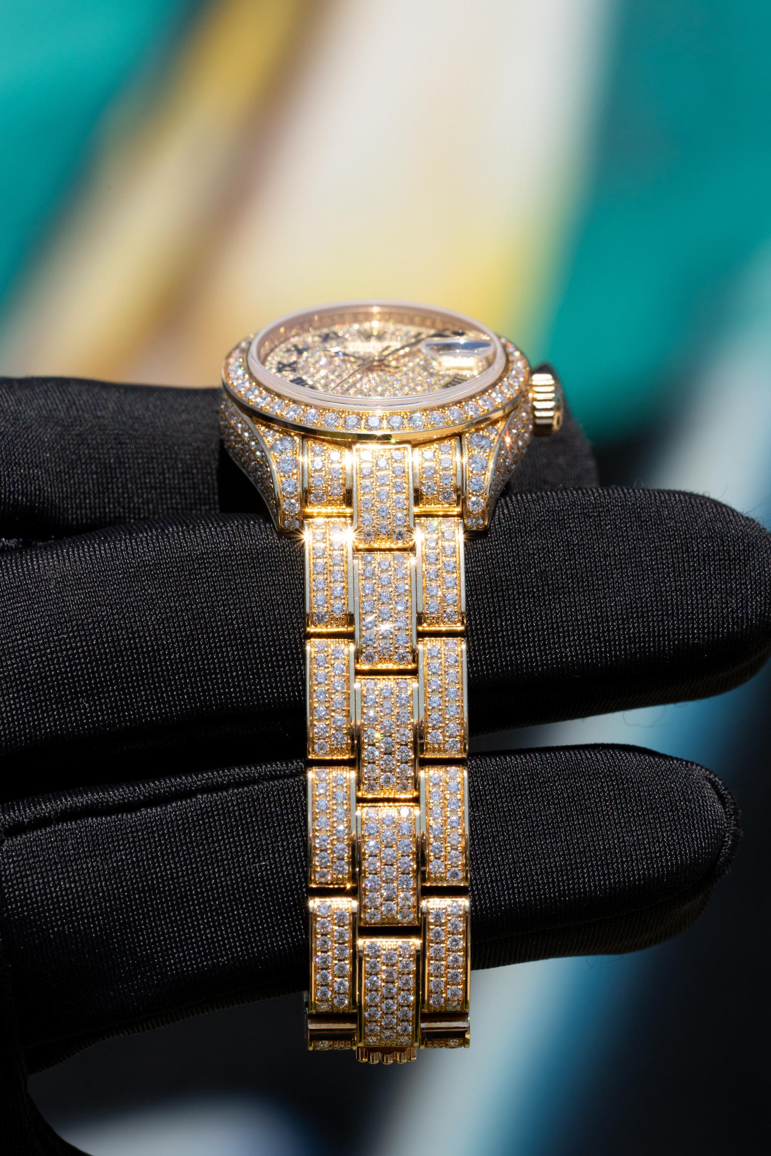 Rolex 179458 Datejust Tutti gli orologi di fabbrica con diamanti 18 carati in stock in vendita 5