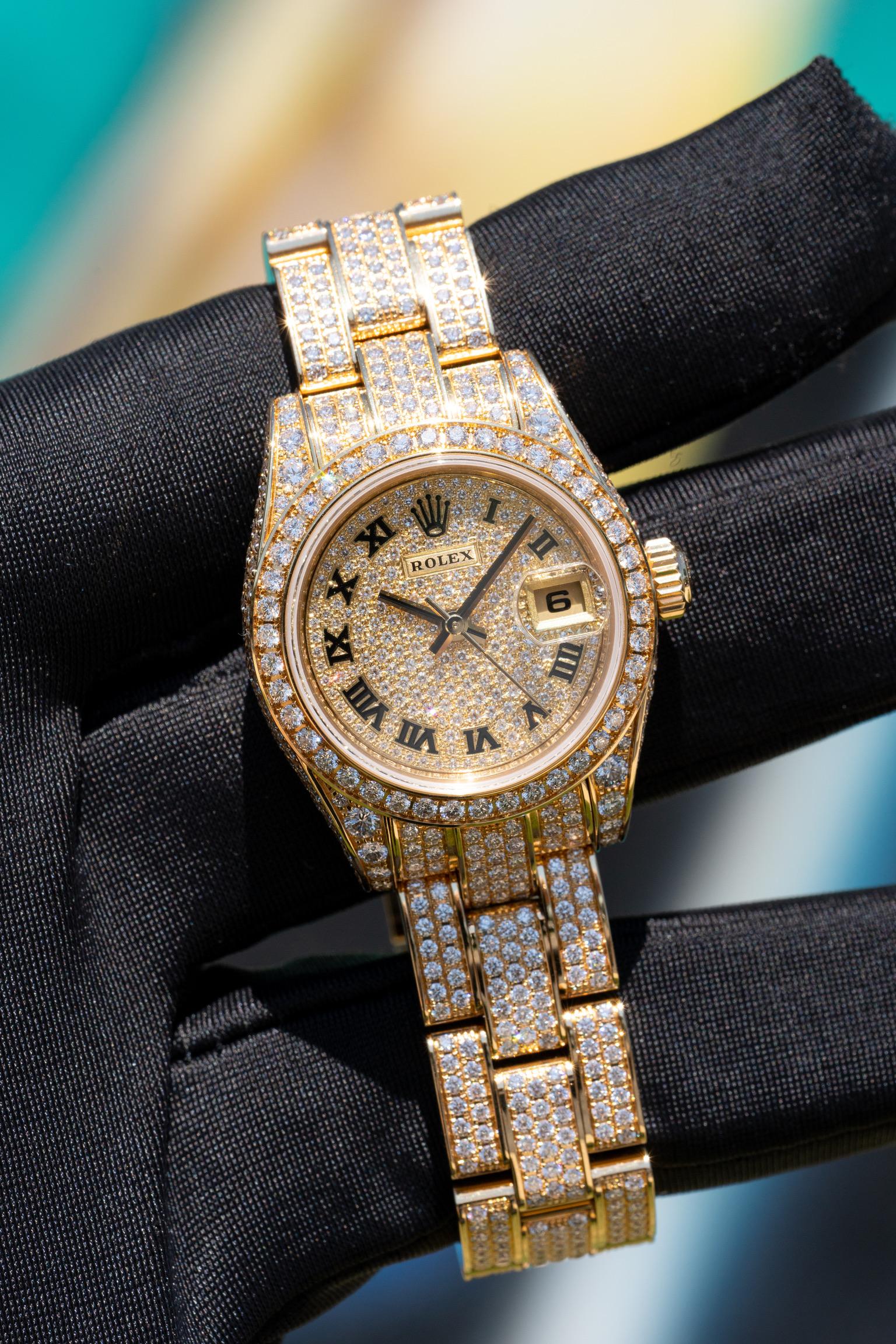 Rolex 179458 Datejust Tutti gli orologi di fabbrica con diamanti 18 carati in stock in vendita 7