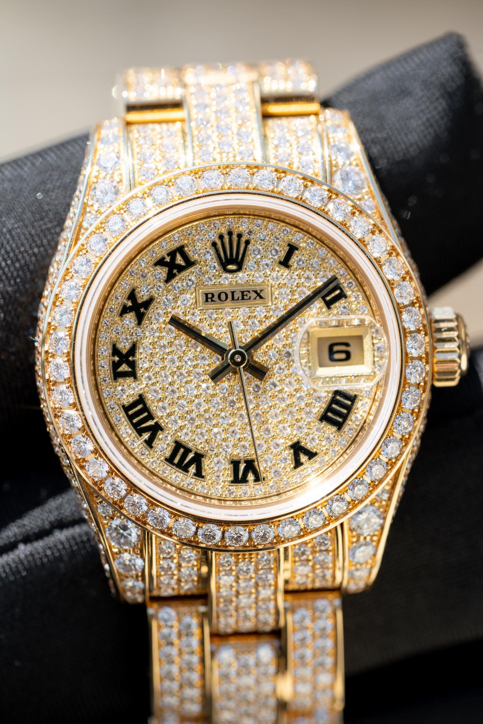 Rolex 179458 Datejust Tutti gli orologi di fabbrica con diamanti 18 carati in stock in vendita 1