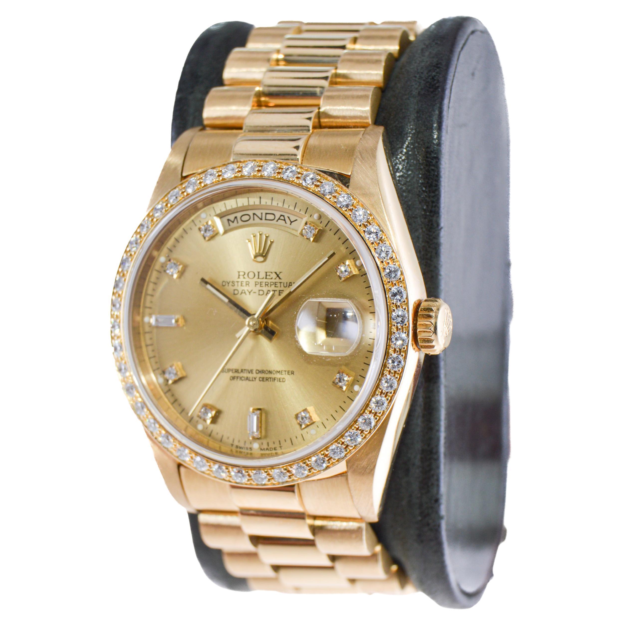 gold rolex with diamond bezel