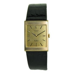 Rolex 18 Karat Yellow Gold Cellini Dress Watch New Old Stock, circa 1974