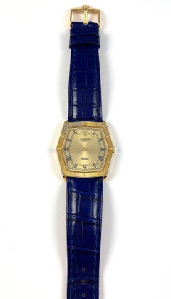 Rolex 18 Karat Yellow Gold Cellini Geometric Manual Wind Wristwatch, 1990s