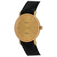 Rolex 18 Karat Yellow Gold Cellini Manual Wind Wristwatch Ref 4112