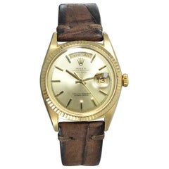 Rolex Or jaune 18 carats Oyster Perpetual Day Date Ref 1803 Daté 1969